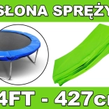 Ochranný límec na pružiny SKYRAMIZ pro zahradní trampolínu 427 cm / 14 ft – zelený
