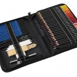 Skicovací sada tužek a pastelek v pouzdře