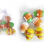 Dekorační plastová vajíčka malovaná 6 cm