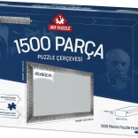 Rám na puzzle 85x60 cm stříbrný