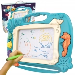 Woopie znikopis magnetická tabule s oceánským motivem - zelená