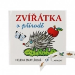 Knížka leporelo Zvířátka v přírodě 11 × 10 cm, 12m+
