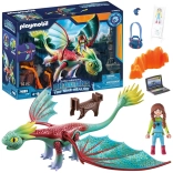 Playmobil dragons the nine realms – figurka draka a Alex, stavebnice 14 dílů