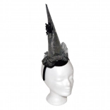 Čarodějnický klobouk na čelence 26 cm