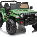 Elektrické autíčko LEAN CARS – zelené 12V s EVA koly a dálkovým ovládáním