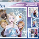 Educa Puzzle Ledové Království 4v1
