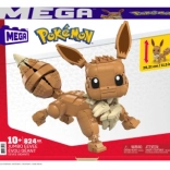 stavebnice MEGA POKÉMON jumbo eevee 28 cm (824 dílků)