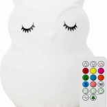 Silikonová noční lampička Sova