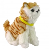 Interaktivní plyšový kocourek s pohybem hlavy a ocasu