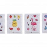 Linkovaný spirálový blok 11,5x14,5 cm 50 stran MIX