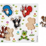 Dřevěné vkládací puzzle KRTEČEK – malé
