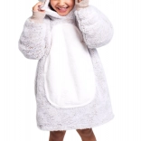 Hřejivá mikinová deka s kapucí Králík pro děti