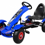 Gokart na pedály pro děti 3+ s nafukovacími koly a regulací sedadla