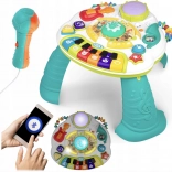 Edukativní hudební stolek s pianem, trubkou a mikrofonem