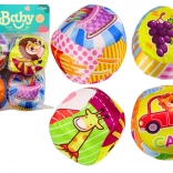 měkké barevné vzdělávací chrastící míčky, sada 4 ks