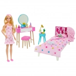 Barbie – set ložnice s panenkou