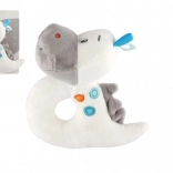 Plyšové chrastítko dinosaurus 13 cm