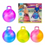 Skákací míč s úchytem 45 cm barevný