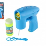 Bublifuková pistole modrá s náplní, 13 cm