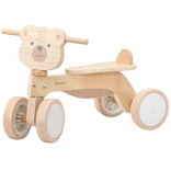 Dřevěné odrážedlo POLARB medvídek s tichými koly