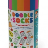 Kreativní sada ponožek k vybarvování v tubě