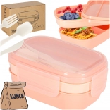 Lunch box s přepážkami 1900 ml, meruňkový