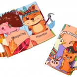 měkká vzdělávací šustící knížka – lesní zvířátka