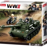 Sluban WWII Sovětské samohybné dělo SU-85 Stíhač tanků