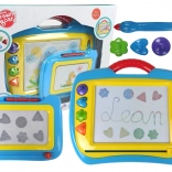 Magnetická kreslicí tabule – sada 2 kusů, modro‑žlutá