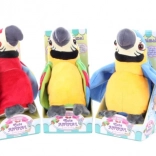 Mluvící plyšový papoušek na baterie