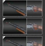 Stavebnice puška s dvojitou hlavní 1054 dílků