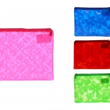 složka na dokumenty se zipem s květinovým vzorem 16 × 20,5 cm