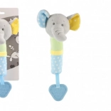 Plyšový slon pískátko a kousátko 23 cm