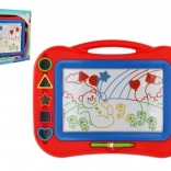 Magnetická kreslicí tabulka s razítky, 43 × 30 cm