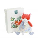 Dárková sada Plyšová liška Romarin s úchytem na dudlík