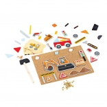 Bigjigs Toys kreativní zatloukací hra doprava