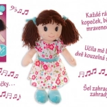 Panenka Ema plyšová mluvící a zpívající 40 cm