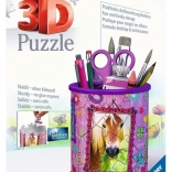 RAVENSBURGER 3D puzzle stojan na tužky – kůň, 57 dílků