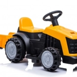 Traktor s přívěsem na akumulátor žlutý