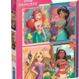 Clementoni puzzle Disney princezny 2×20 dílků