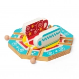 Bigjigs Rail Otočná Dráha s Motivem Čajových Šálků