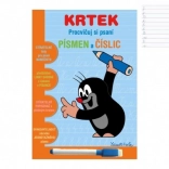 Stíratelný sešit Krtek 2 – procvičování psaní písmen a číslic