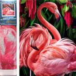 Diamantové malování Plameňáci 30x40cm