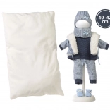 Llorens obleček pro panenku New Born 40–42 cm, 6dílná sada s oboustranným polštářem
