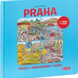 Praha – Puzzle, omalovánky a kvízy pro děti