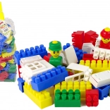 Barevné stavební kostky velké 130 prvků