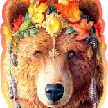 Dřevěné puzzle Stylový Medvěd od Wooden City