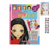 Pracovní sešit se samolepkami pro holčičky s doplňovačkami, 200 nálepek, A4