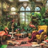 Puzzle Knihovna ve Skleníku 1000 dílků