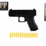 Dětská pistole na měkké kuličky 10 cm s náboji